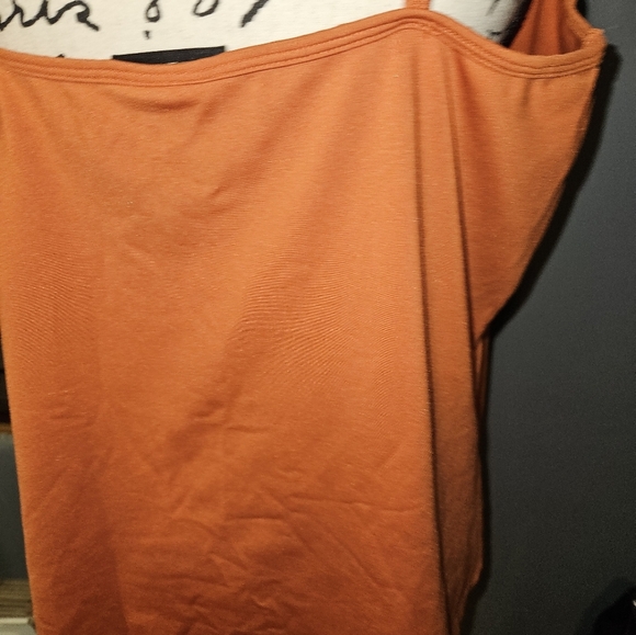 Lane Bryant Womans Orange Spaghetti Strap Tank Top Size 14/16 - Picture 4 of 9